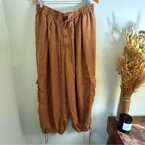 Free People Tan Cargo Pants
